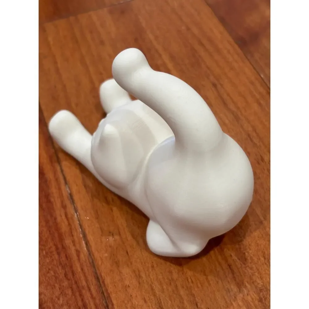 Cute Cat Phone Stand & Paint-Your-Own Figurine DIY Coloring Toy | Desk Accessory
